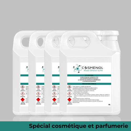 Alcool dénaturé Cosménol Surfin 96% - 4 x 5 litres