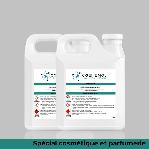 Alcool dénaturé Cosménol Surfin 96% - 2 x 5 litres